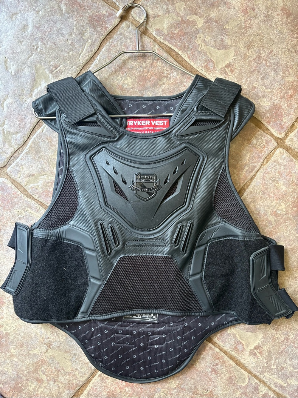 ICON Black Men's Striker Protective Vest